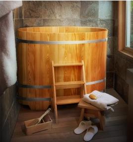 Купель овальная SPA в интерьере